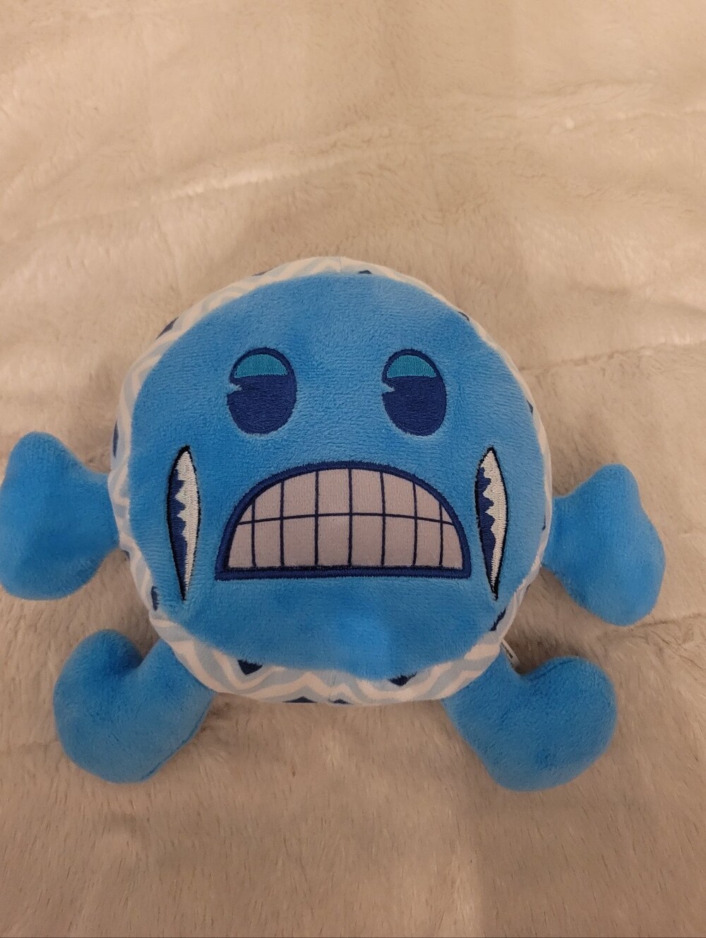 Emoji Blue Plush Monster Freeze EmojiToy - Soft Kids Plush Collectible